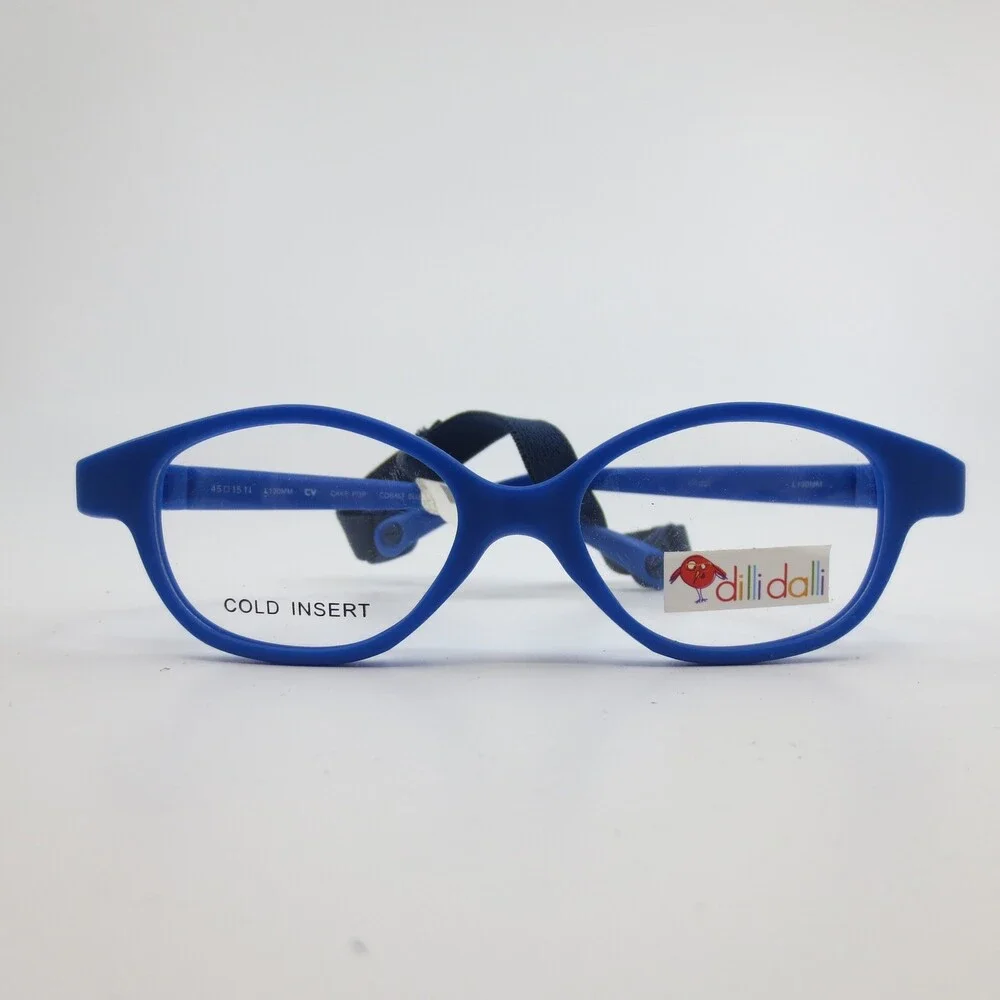 Dilli Dalli Cake Pop Cobalt Blue Kids Eyeglass Frames 45-15-130 Oval With Strap